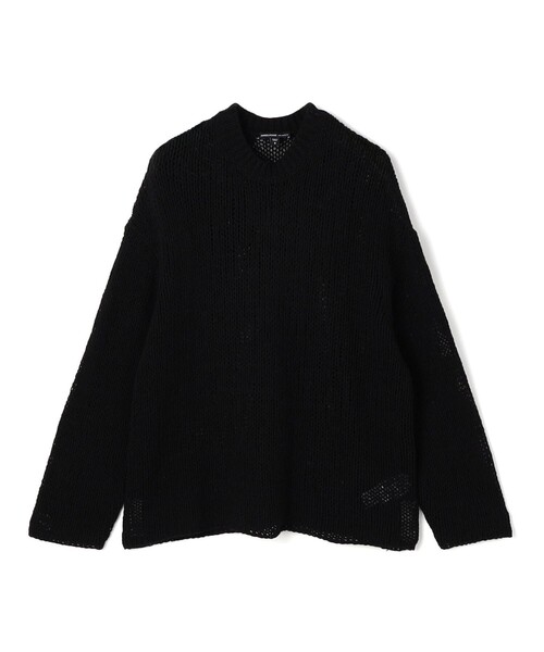 JAMES PERSE(ジェームスパース)の「オーバーサイズド コットンリネンニット WTAL3294(ニット/セーター・レディース・オフホワイト/ブラック/ブラウン・0)」の3枚目の写真