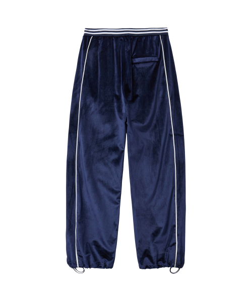 PHYPS MOTORCYCLE(フィップスモーターサイクル)の「Velvet Track Pants Navy(スウェットパンツ・レディース・その他・SMALL/MEDIUM/LARGE/X-LARGE)」の3枚目の写真