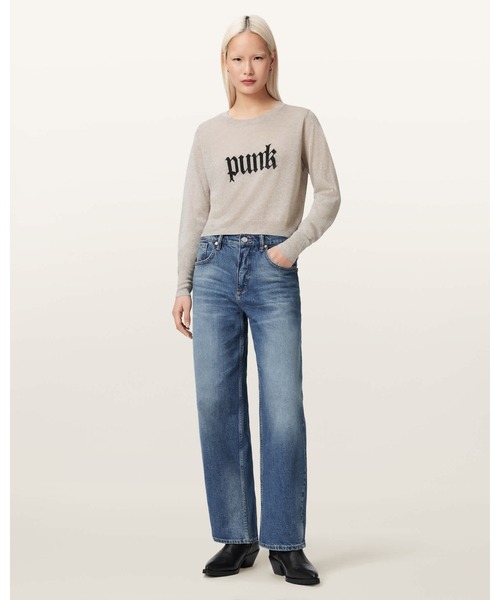 ALLSAINTS(オールセインツ)の「DEETZ KNITTED MOTIF JUMPER | DEETZ ニット モチーフ ニット・セーター(ニット/セーター・レディース・ホワイト・XS)」の2枚目の写真