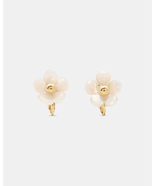 kate spade new york(ケイトスペード ニューヨーク)の「サマー デイズ フラワー イヤリング(イヤリング・レディース・ホワイト・ONESIZE)」の1枚目の写真