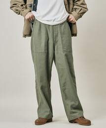 GUNG HO（ガンホー）の「GUNG HO/ガンホー 別注 ワイドストレート ファティーグパンツ/イージーパンツ（カーゴパンツ）」