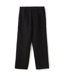 リネンキュプラシルクコンパクト ツータックパンツ