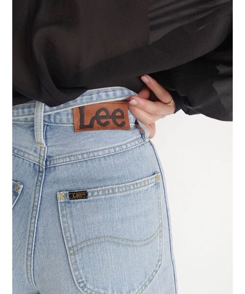 LAGUNAMOON(ラグナムーン)の「【Leeコラボ】セミワイドベルトデニムパンツ(デニムパンツ・レディース・ブラウン/インディゴブルー/ブルー・SMALL/MEDIUM)」の8枚目の写真