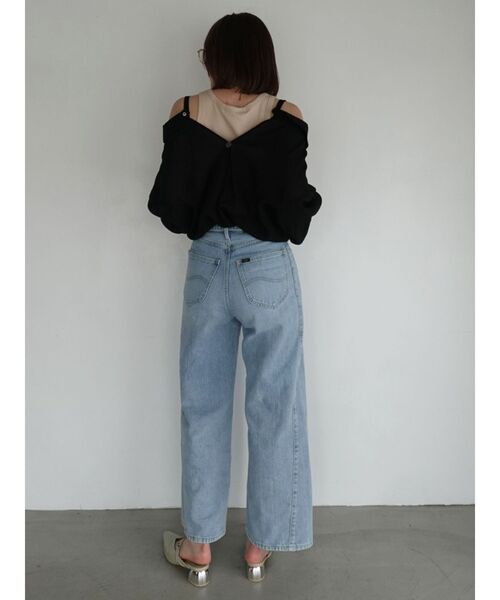 LAGUNAMOON(ラグナムーン)の「【Leeコラボ】セミワイドベルトデニムパンツ(デニムパンツ・レディース・ブラウン/インディゴブルー/ブルー・SMALL/MEDIUM)」の11枚目の写真