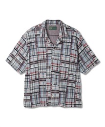 gim context（ジムコンテキスト）の「Knitted Patchwork Open Collar Shirt（シャツ/ブラウス）」