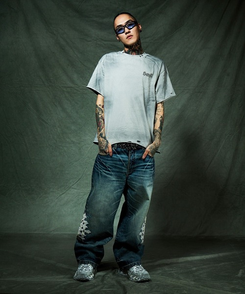 SUPPLIER（サプライヤー）の「Tシャツ｜Pierced Tribal Bones Tee｜SUPPLIER（Tシャツ/カットソー・メンズ・ブラック/グレー・SMALL/MEDIUM/LARGE/X-LARGE）」の17枚目の写真