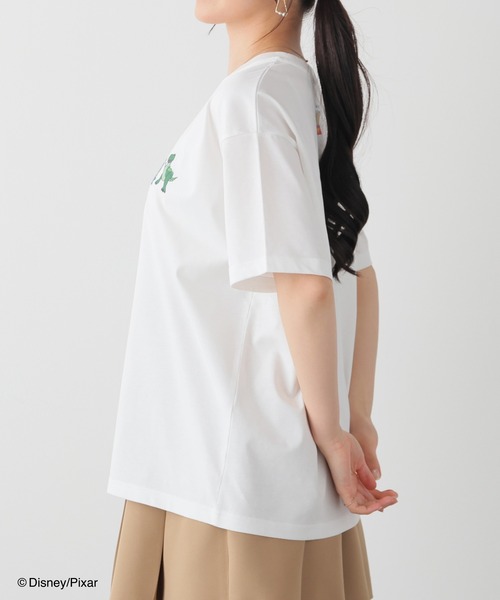 Honeys(ハニーズ)の「【ハニさら・接触冷感・UVカット】トイ・ストーリー/ゆるT(Tシャツ/カットソー・キッズ・ライトグリーン/ホワイト/スミクロ/オートミール・S/M/LL/L/150cm)」の22枚目の写真