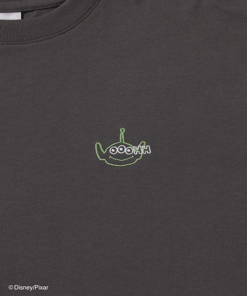 Honeys(ハニーズ)の「【ハニさら・接触冷感・UVカット】トイ・ストーリー/ゆるT(Tシャツ/カットソー・キッズ・ライトグリーン/ホワイト/スミクロ/オートミール・S/M/LL/L/150cm)」の5枚目の写真