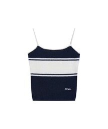 EMIS（イミス）の「(W) STRIPE KNIT SLEEVELESS TOP（タンクトップ）」