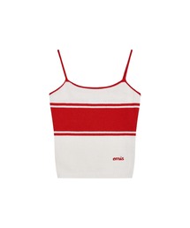 EMIS（イミス）の「(W) STRIPE KNIT SLEEVELESS TOP（タンクトップ）」