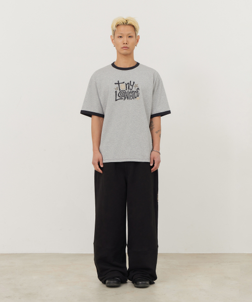 TONY LAWRENCE（トニーローレンス）の「レタリングアプリケリングTシャツメランジグレー（Tシャツ/カットソー・メンズ・その他・1/2）」の2枚目の写真