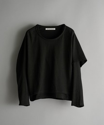 OPPOSE DUALITY（オポーズデュアリティ）の「【OPPOSE DUALITY】One Side Half Long Sleeve T-Shirts Cotton（Tシャツ/カットソー）」