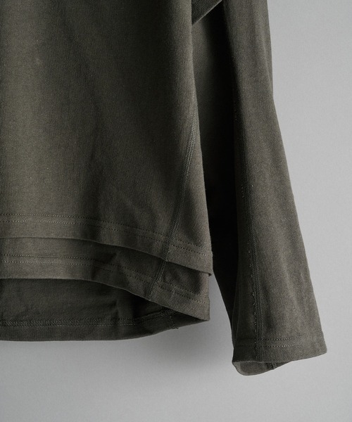 CONZ(コンズ)の「【OPPOSE DUALITY】One Side Half Long Sleeve T-Shirts Cotton(Tシャツ/カットソー・メンズ・ブラック/グレー・46/44)」の15枚目の写真