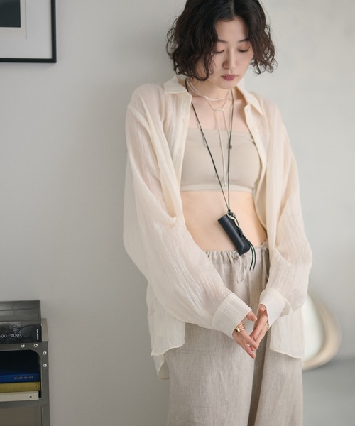 LAULEN(ローレン)の「double strap hook tube bra /ダブルストラップ ホックチューブブラ(チューブトップ・レディース・アイボリー/ホワイト/ブラック・FREE)」の12枚目の写真