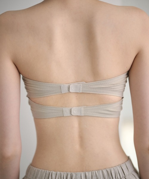 LAULEN(ローレン)の「double strap hook tube bra /ダブルストラップ ホックチューブブラ(チューブトップ・レディース・アイボリー/ホワイト/ブラック・FREE)」の14枚目の写真