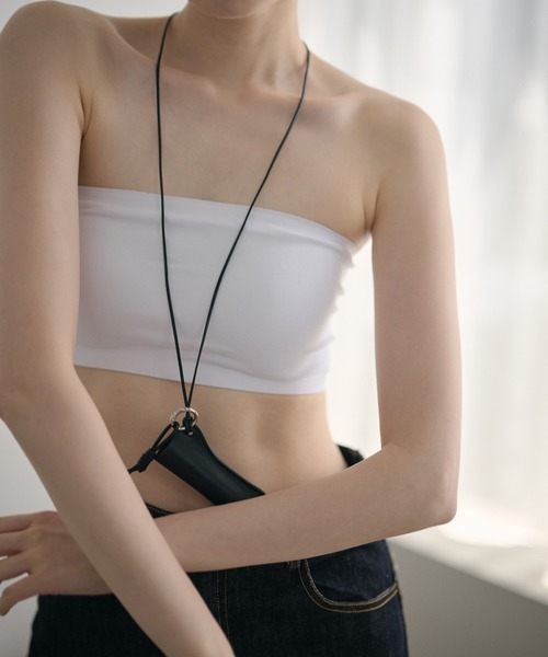 LAULEN(ローレン)の「double strap hook tube bra /ダブルストラップ ホックチューブブラ(チューブトップ・レディース・アイボリー/ホワイト/ブラック・FREE)」の18枚目の写真