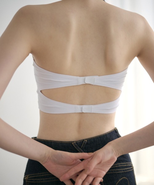 LAULEN(ローレン)の「double strap hook tube bra /ダブルストラップ ホックチューブブラ(チューブトップ・レディース・アイボリー/ホワイト/ブラック・FREE)」の20枚目の写真