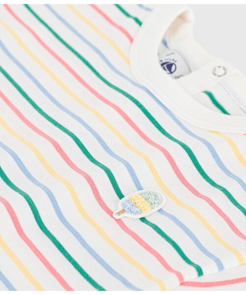 PETIT BATEAU(プチバトー)の「ボーダー半袖Tシャツ(Tシャツ/カットソー・キッズ・ホワイト系その他・12MONTH/18MONTH/36MONTH/24MONTH)」の5枚目の写真