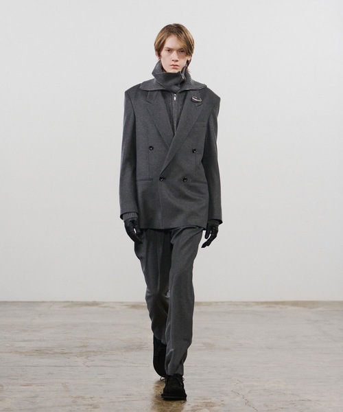 ATTACHMENT（アタッチメント）の「2/80 PE/WO ストレッチトロ レギュラーフィット 1タックトラウザーズ / 2/80 PE/WO STRETCH TRO REGULAR FIT 1TUCK TROUSERS（スラックス・メンズ・ネイビー/グレー/ブラック・4/3/2/1）」の9枚目の写真