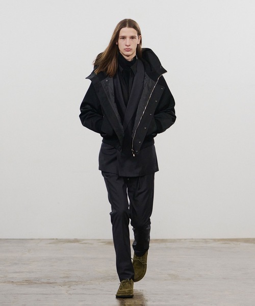 ATTACHMENT（アタッチメント）の「2/80 PE/WO ストレッチトロ レギュラーフィット 1タックトラウザーズ / 2/80 PE/WO STRETCH TRO REGULAR FIT 1TUCK TROUSERS（スラックス・メンズ・ネイビー/グレー/ブラック・4/3/2/1）」の6枚目の写真