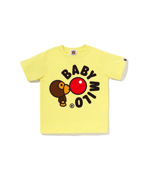 A BATHING APE(アベイシングエイプ)の「MILO GUM BALL TEE(Tシャツ/カットソー・キッズ・ホワイト/ブラック/イエロー/ピンク・120/110/130/100/140/90)」の3枚目の写真