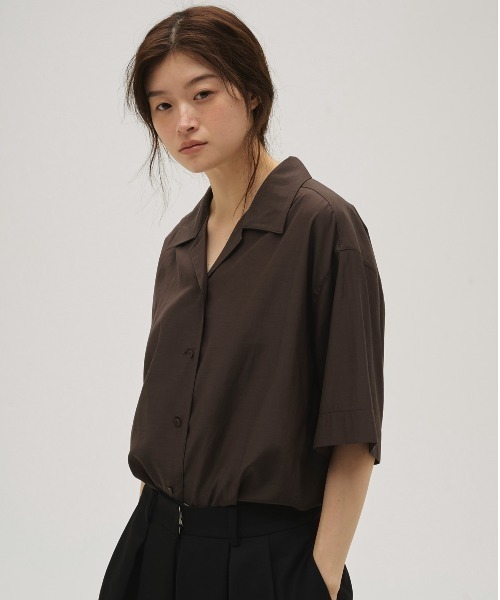 Silky Halfsleeve Shirts（シャツ/ブラウス）｜TODAYFUL（トゥデイフル
