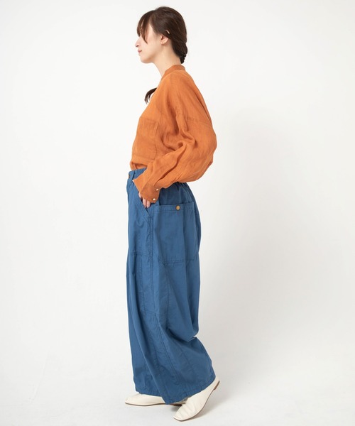 URCH RNA（アーチ アールエヌエー）の「R4470 馬布で作ったギャルソンパンツ（その他パンツ・レディース・ブルー/ピンク/ベージュ・FREE）」の21枚目の写真