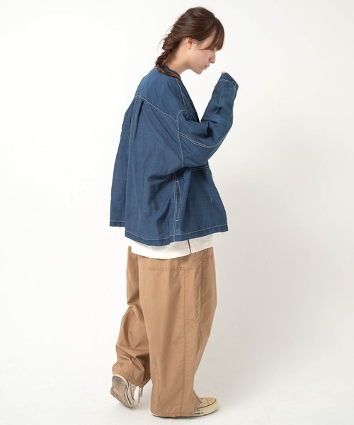 URCH RNA（アーチ アールエヌエー）の「R4470 馬布で作ったギャルソンパンツ（その他パンツ・レディース・ブルー/ピンク/ベージュ・FREE）」の18枚目の写真