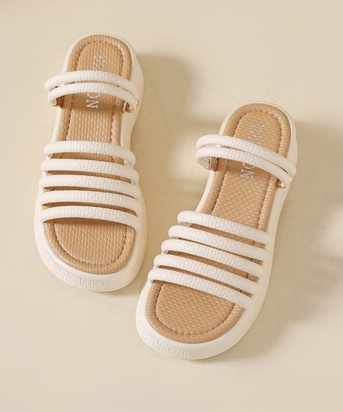 Miniministore(ミニミニストア)の「ストラップサンダル レディース 太ヒール(サンダル・レディース・ベージュ/アイボリー/ブラック・25.0cm/22.5cm/24.5cm/24.0cm/23.5cm/23.0cm)」の12枚目の写真