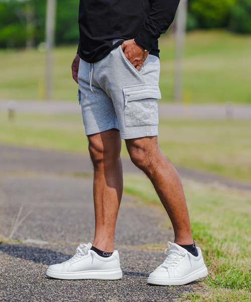 adamsJUGGLER（アダムスジャグラー）の「RTEGモノグラムR.Sカーゴショートパンツ（その他パンツ・メンズ・ブラック/グレー・XL/S/L/M）」の5枚目の写真