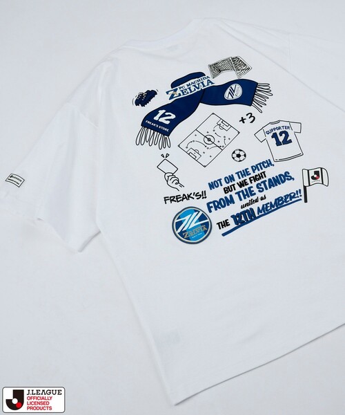 FREAK'S STORE(フリークスストア)の「J.LEAGUE × FREAK’S STORE 別注SUPPORTERS SHORT SLEEVE TEE 【FC町田ゼルビア】/ Jリーグ 別注 Tシャツ(Tシャツ/カットソー・メンズ・ホワイト/チャコールグレー・MEDIUM/SMALL/X-LARGE/LARGE)」の1枚目の写真
