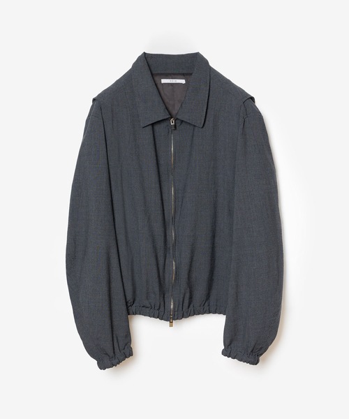 VEIN (ヴェイン)の「シュリンク ウールクロス ジップアップジャケット / SHRINK WO CLOTH ZIP-UP JACKET(ブルゾン・メンズ・ダークグレー/ブラック・2/3/1)」の2枚目の写真