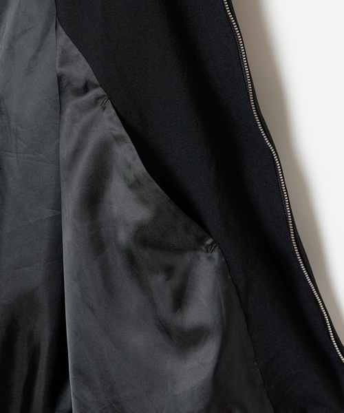 VEIN (ヴェイン)の「シュリンク ウールクロス ジップアップジャケット / SHRINK WO CLOTH ZIP-UP JACKET(ブルゾン・メンズ・ダークグレー/ブラック・2/3/1)」の6枚目の写真