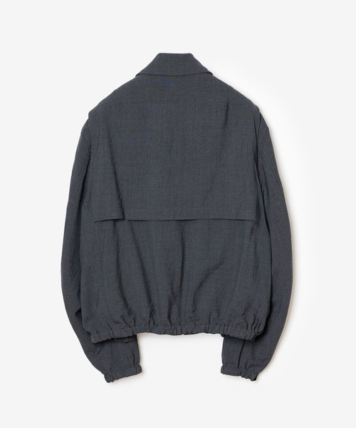 VEIN (ヴェイン)の「シュリンク ウールクロス ジップアップジャケット / SHRINK WO CLOTH ZIP-UP JACKET(ブルゾン・メンズ・ダークグレー/ブラック・2/3/1)」の7枚目の写真
