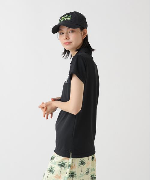 Jack Bunny!!(ジャックバニー)の「【Jack Bunny!!】ASEIYARN半袖ポロシャツ(ポロシャツ・レディース・ブルー/ブラック・SMALL)」の5枚目の写真