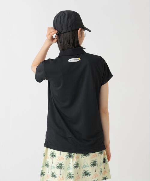 Jack Bunny!!(ジャックバニー)の「【Jack Bunny!!】ASEIYARN半袖ポロシャツ(ポロシャツ・レディース・ブルー/ブラック・SMALL)」の6枚目の写真