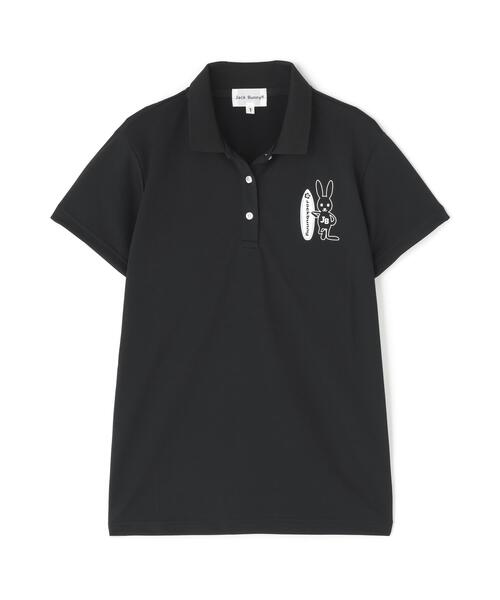 Jack Bunny!!(ジャックバニー)の「【Jack Bunny!!】ASEIYARN半袖ポロシャツ(ポロシャツ・レディース・ブルー/ブラック・SMALL)」の11枚目の写真