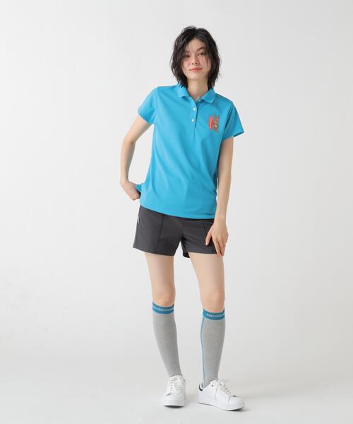 Jack Bunny!!(ジャックバニー)の「【Jack Bunny!!】ASEIYARN半袖ポロシャツ(ポロシャツ・レディース・ブルー/ブラック・SMALL)」の13枚目の写真