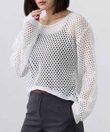 ルーズメッシュニットプルオーバー / Loose Mesh Knit Pullover