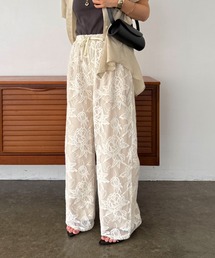 Doux archives | メッシュフラワーレースイージーパンツ(その他パンツ)
