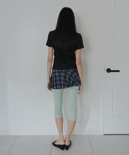 FEKETE(フェケテ)の「wrapping mini pleated skirt / ラッピングミニプリーツスカート(スカート・レディース・グリーン/ミント/ブラウン・FREE)」の20枚目の写真