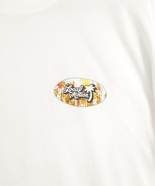 LOCALMOTION HAWAII(ローカルモーション ハワイ)の「サーフオーバルパームプリントTシャツ(Tシャツ/カットソー・メンズ・ホワイト/ネイビー・X-LARGE/LARGE/MEDIUM/SMALL)」の4枚目の写真