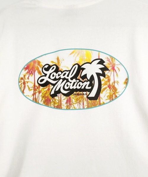 LOCALMOTION HAWAII(ローカルモーション ハワイ)の「サーフオーバルパームプリントTシャツ(Tシャツ/カットソー・メンズ・ホワイト/ネイビー・X-LARGE/LARGE/MEDIUM/SMALL)」の5枚目の写真