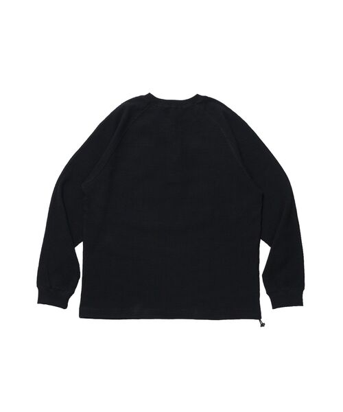 BEN DAVIS(ベンデイビス)の「【BEN DAVIS】BIG WAFFLE HENLEY WIDE P/O / ワッフル ヘンリー ネック ワイドシルエット ロンT ユニセックス 長袖(Tシャツ/カットソー・メンズ・ネイビー/オフホワイト/ライトグレー/ブラック/ダークブラウン・X-LARGE/LARGE/MEDIUM)」の12枚目の写真