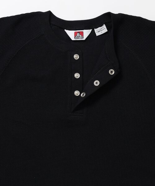 BEN DAVIS(ベンデイビス)の「【BEN DAVIS】BIG WAFFLE HENLEY WIDE P/O / ワッフル ヘンリー ネック ワイドシルエット ロンT ユニセックス 長袖(Tシャツ/カットソー・メンズ・ネイビー/オフホワイト/ライトグレー/ブラック/ダークブラウン・X-LARGE/LARGE/MEDIUM)」の14枚目の写真