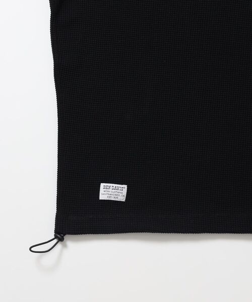 BEN DAVIS(ベンデイビス)の「【BEN DAVIS】BIG WAFFLE HENLEY WIDE P/O / ワッフル ヘンリー ネック ワイドシルエット ロンT ユニセックス 長袖(Tシャツ/カットソー・メンズ・ネイビー/オフホワイト/ライトグレー/ブラック/ダークブラウン・X-LARGE/LARGE/MEDIUM)」の15枚目の写真