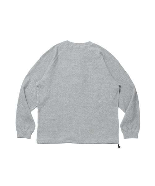 BEN DAVIS(ベンデイビス)の「【BEN DAVIS】BIG WAFFLE HENLEY WIDE P/O / ワッフル ヘンリー ネック ワイドシルエット ロンT ユニセックス 長袖(Tシャツ/カットソー・メンズ・ネイビー/オフホワイト/ライトグレー/ブラック/ダークブラウン・X-LARGE/LARGE/MEDIUM)」の18枚目の写真