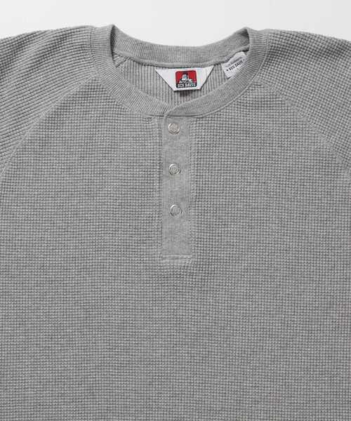 BEN DAVIS(ベンデイビス)の「【BEN DAVIS】BIG WAFFLE HENLEY WIDE P/O / ワッフル ヘンリー ネック ワイドシルエット ロンT ユニセックス 長袖(Tシャツ/カットソー・メンズ・ネイビー/オフホワイト/ライトグレー/ブラック/ダークブラウン・X-LARGE/LARGE/MEDIUM)」の19枚目の写真
