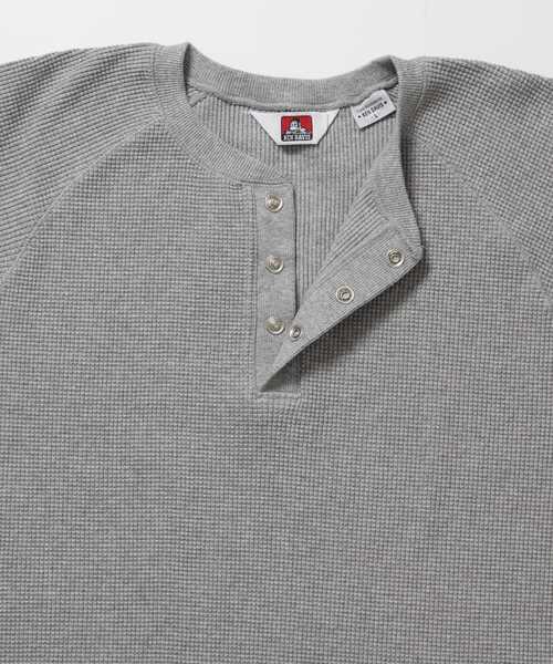 BEN DAVIS(ベンデイビス)の「【BEN DAVIS】BIG WAFFLE HENLEY WIDE P/O / ワッフル ヘンリー ネック ワイドシルエット ロンT ユニセックス 長袖(Tシャツ/カットソー・メンズ・ネイビー/オフホワイト/ライトグレー/ブラック/ダークブラウン・X-LARGE/LARGE/MEDIUM)」の20枚目の写真