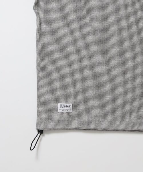 BEN DAVIS(ベンデイビス)の「【BEN DAVIS】BIG WAFFLE HENLEY WIDE P/O / ワッフル ヘンリー ネック ワイドシルエット ロンT ユニセックス 長袖(Tシャツ/カットソー・メンズ・ネイビー/オフホワイト/ライトグレー/ブラック/ダークブラウン・X-LARGE/LARGE/MEDIUM)」の21枚目の写真